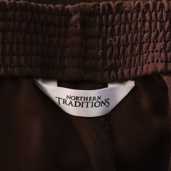 Northern Traditions‎ Women's Brown 10P Stretch Straight Leg Casual Lounge Pants - Picture 10 of 12